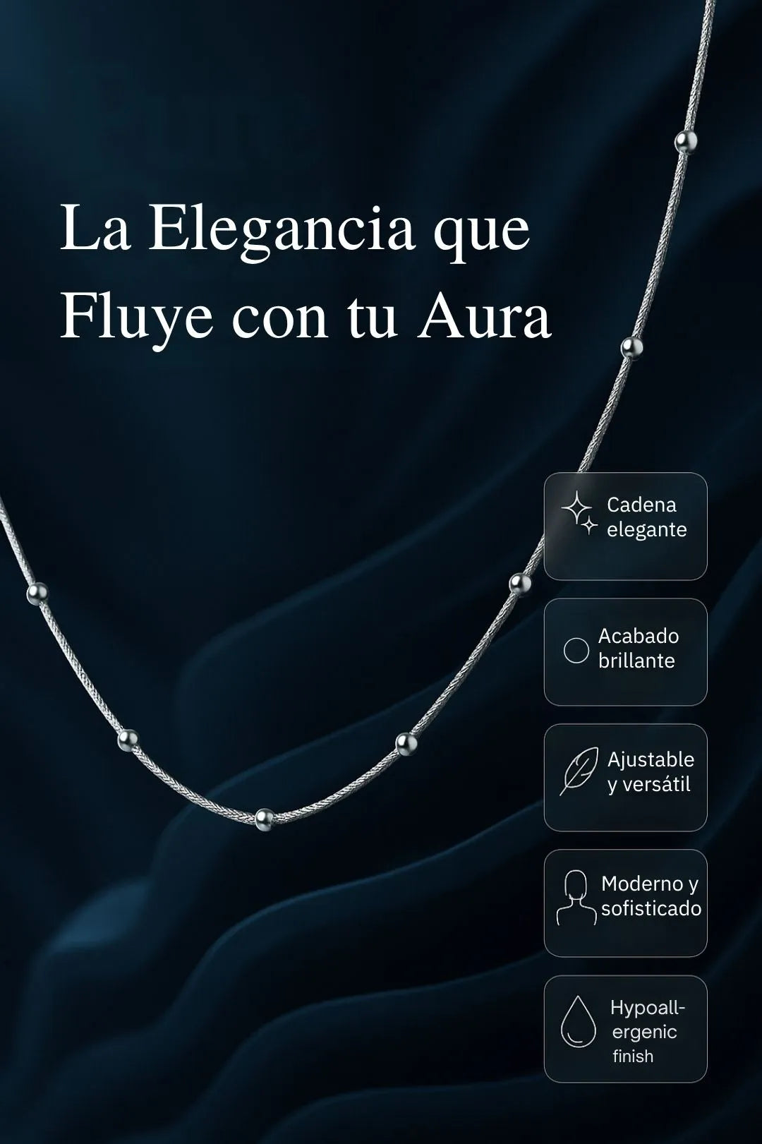 Collar Aura Pearl Flow – La Elegancia que Fluye con tu Aura