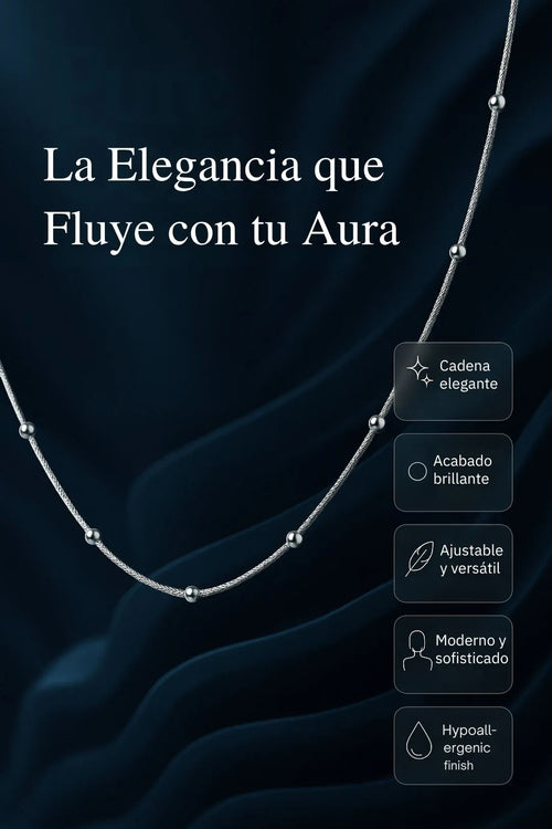 Collar Aura Pearl Flow – La Elegancia que Fluye con tu Aura