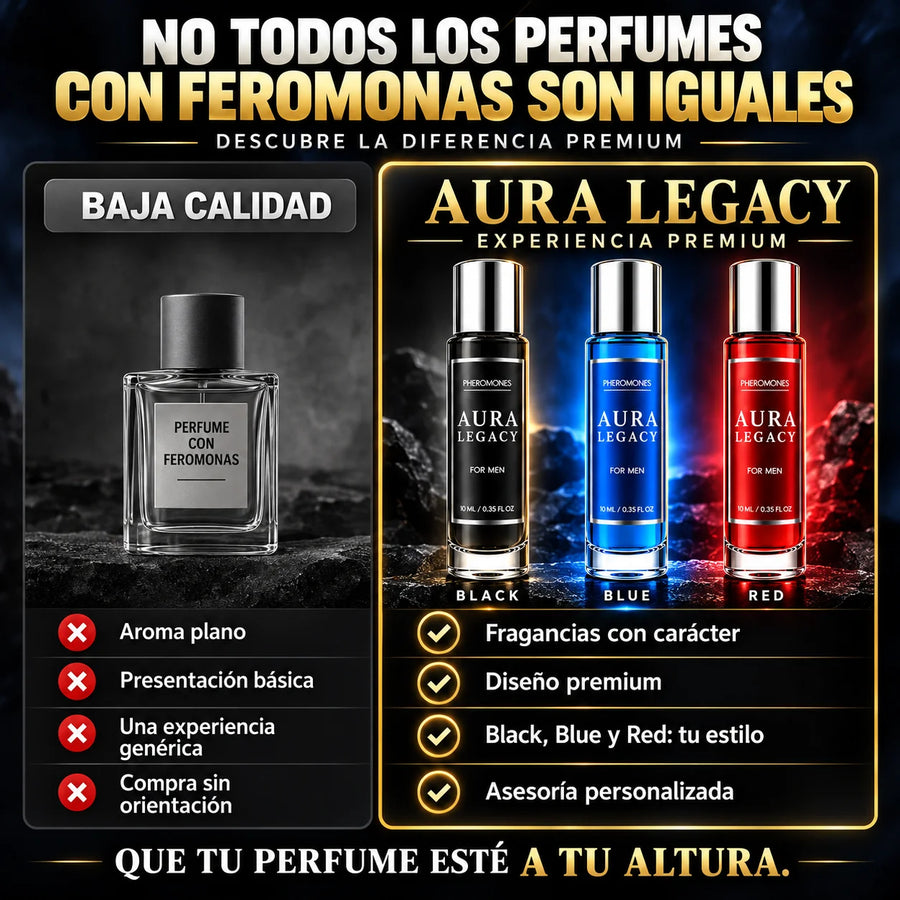 Aura Legacy - Perfume que Activa tu lado más Irresistible